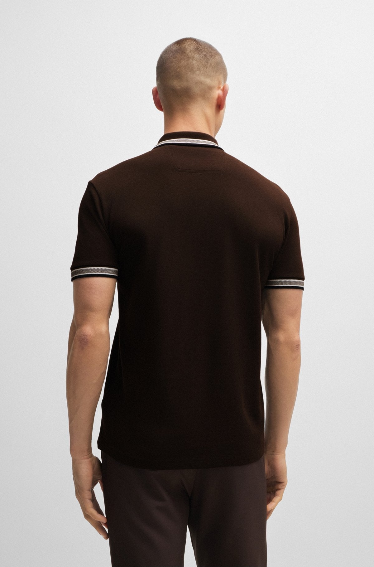 Paddy Poloshirt aus Baumwoll-Piqué mit Kontrast-Logo