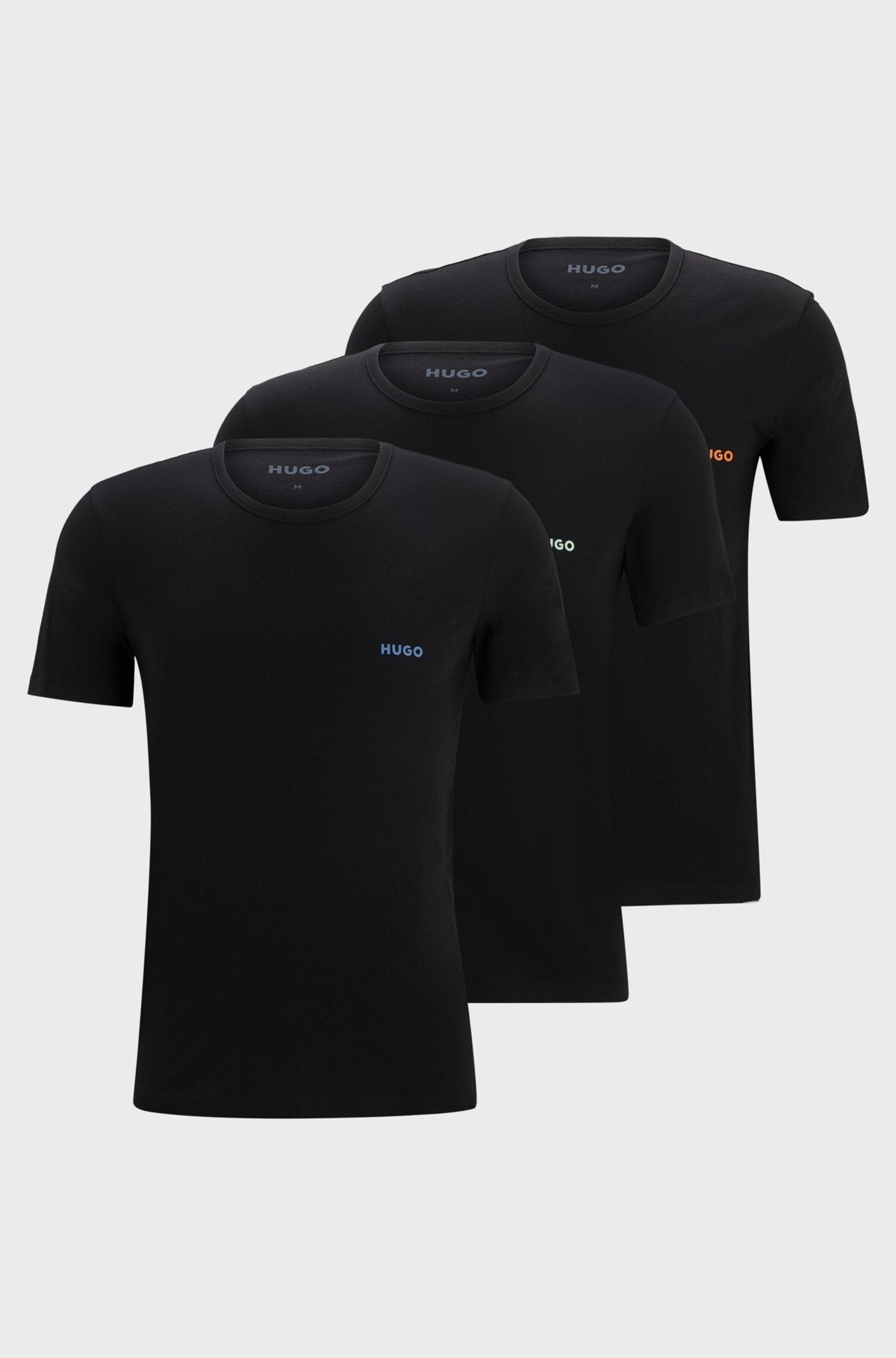 Dreier-Pack T-Shirts aus Baumwolle mit Logo-Print