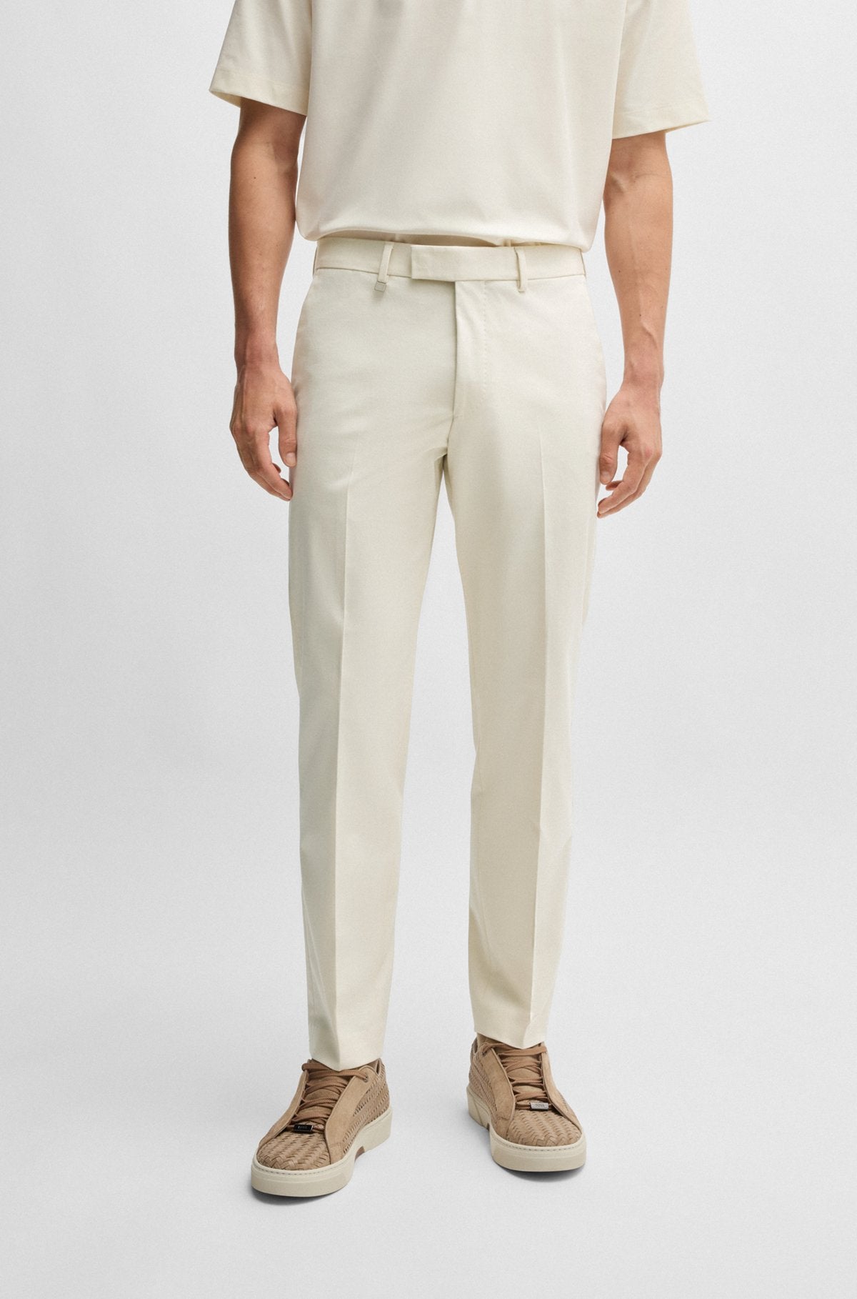 BOSS x ASTON MARTIN Regular-Fit Chino aus Stretch-Baumwolle